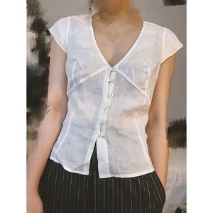 Morgane le fay cotton gauze top